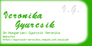 veronika gyurcsik business card